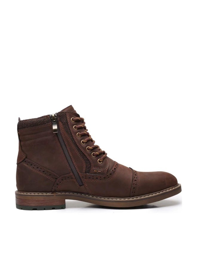 Arkbird Mens Chelsea Boots, Stylish and Comfort Leather Chukka Ankle Boots with Zipper (Coffee 9.5) - Image 1