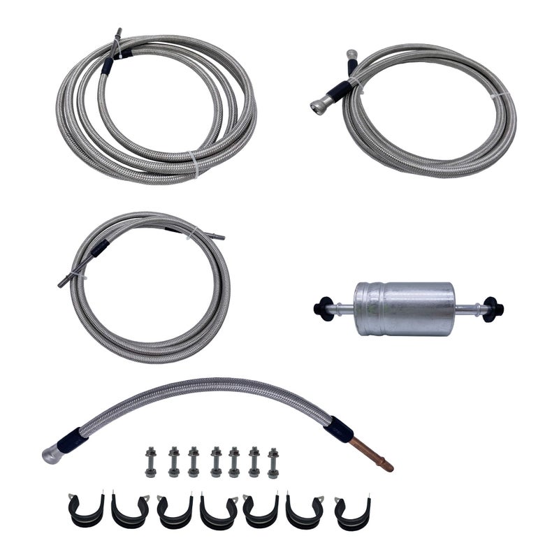 VSWIG Quick Fix Fuel Line Kit Stainless Steel Braided Fits for 9903 GM 1500 Truck Reg Cab V8 - Image 2