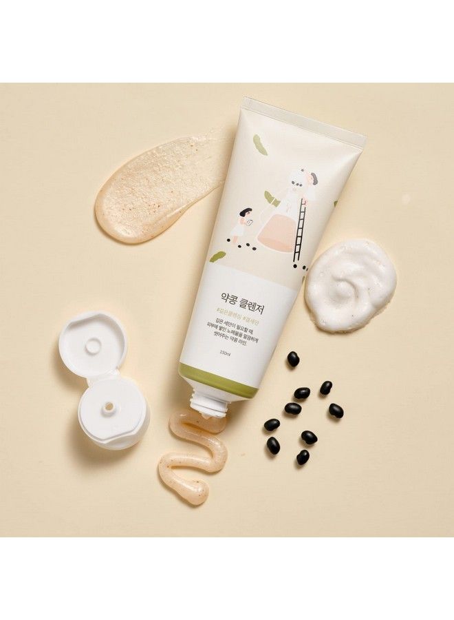 ROUND LAB Soybean Nourishing Cleanser ; Scrub Foam Cleanser Gentle Exfoliation Remove Blackheads And Excess Sebum A Potent Plantderived Ingredient (5.07Fl.Oz) - Image 4