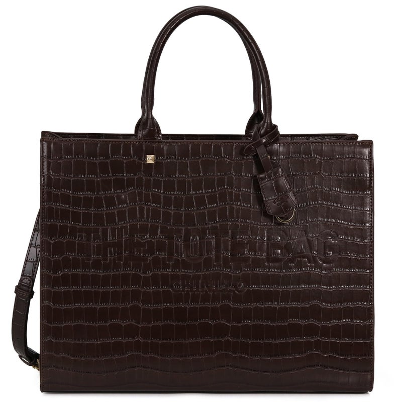 Chinllo Tote Bag for Women Top Handle Satchel Purse and Handbags with Shoulder Strap (D.Coffee-Sc) - Image 1