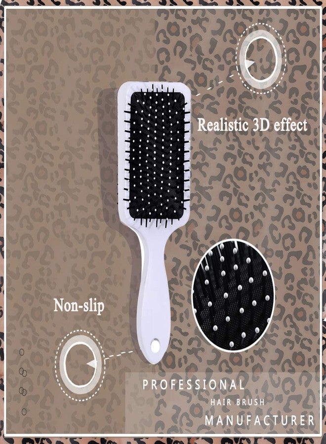 Aaiffey Leopard Print Hair Brushes,Hair Detangling Brush Anti Static Massage Comb Hair Brush For All Hair Types Wavy/Curly/Thick/Long/Short/Wet And Dry Hair - Image 3