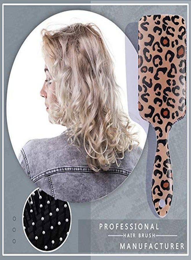 Aaiffey Leopard Print Hair Brushes,Hair Detangling Brush Anti Static Massage Comb Hair Brush For All Hair Types Wavy/Curly/Thick/Long/Short/Wet And Dry Hair - Image 5