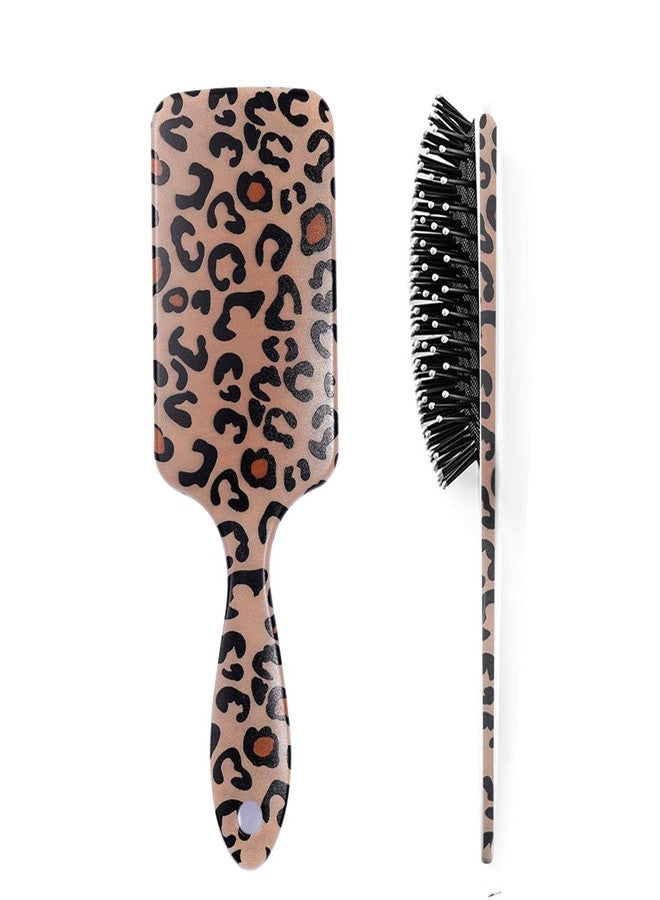 Aaiffey Leopard Print Hair Brushes,Hair Detangling Brush Anti Static Massage Comb Hair Brush For All Hair Types Wavy/Curly/Thick/Long/Short/Wet And Dry Hair - Image 1