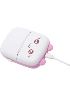 SHOPI Mini Portable Thermal Printer with 1 Roll Paper Pink/White  - Image 4