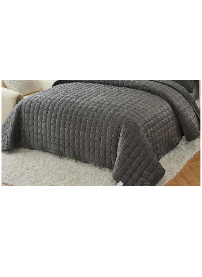 سمارت هوم طقم لحاف مضغوط مفرش مكون من 6 قطع , لحاف 6 قطع , مخمل 100% طقم سرير مقاس250 في 230 سم  - Image 3