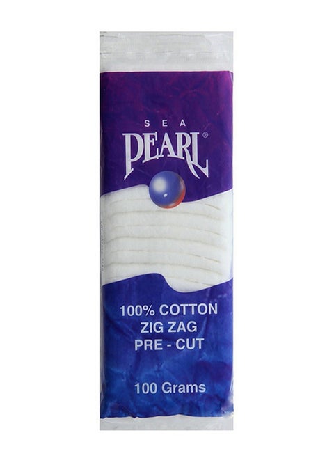 Zigzag Pre Cut Cotton Pads 100 Gms