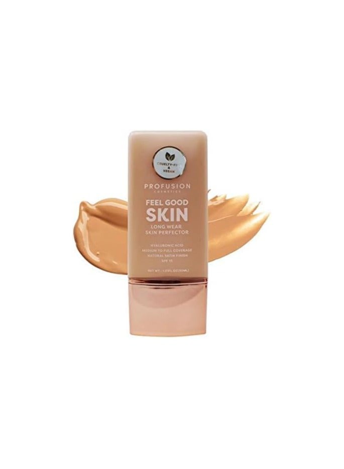 profusion Cosmetics Lightweight Liquid Foundation for a Flawless and Elegant Radiance Breathable Makeup for Improves Uneven Skin Tone Cruelty Free Tan 1 - Image 3