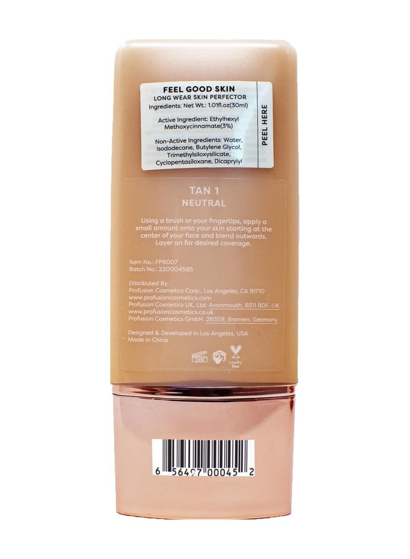 profusion Cosmetics Lightweight Liquid Foundation for a Flawless and Elegant Radiance Breathable Makeup for Improves Uneven Skin Tone Cruelty Free Tan 1 - Image 4