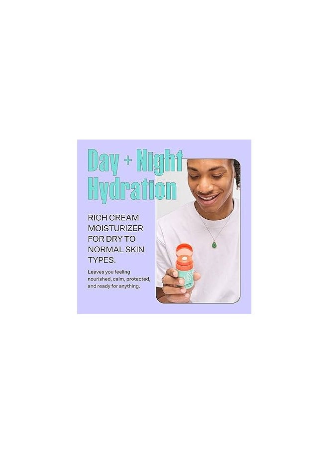 Bubble - Bubble Skincare Slam Dunk Hydrating Facial Moisturizer - Natural Aloe Juice + Avocado Oil for Skin Hydration and Blue Light Protection - Daily Face Moisturizer for Sensitive Skin (50ml) - Image 1