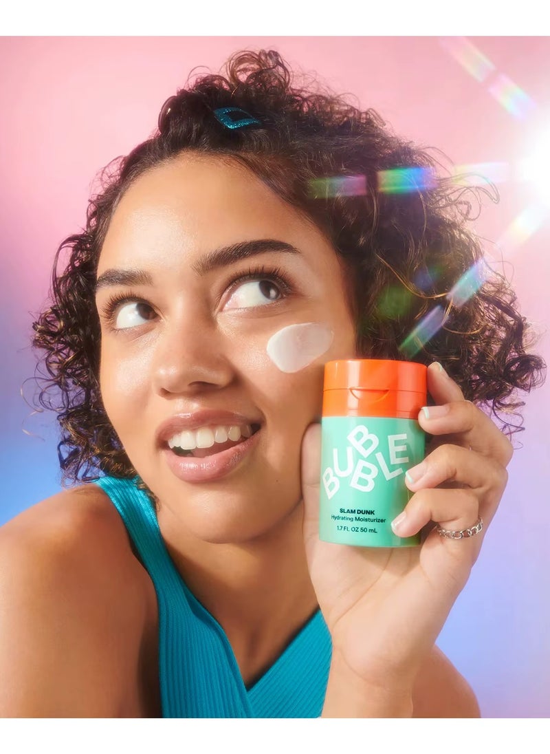 Bubble - Bubble Skincare Slam Dunk Hydrating Facial Moisturizer - Natural Aloe Juice + Avocado Oil for Skin Hydration and Blue Light Protection - Daily Face Moisturizer for Sensitive Skin (50ml) - Image 1
