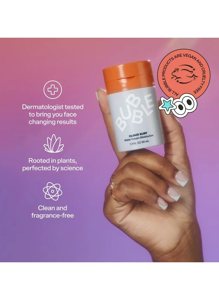 Bubble - Bubble Skincare Slam Dunk Hydrating Facial Moisturizer - Natural Aloe Juice + Avocado Oil for Skin Hydration and Blue Light Protection - Daily Face Moisturizer for Sensitive Skin (50ml) - Image 1