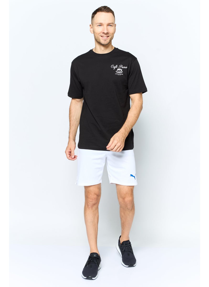 PUMA Men Sportswear Fit Drawstring Training Shorts, White  - Image 3