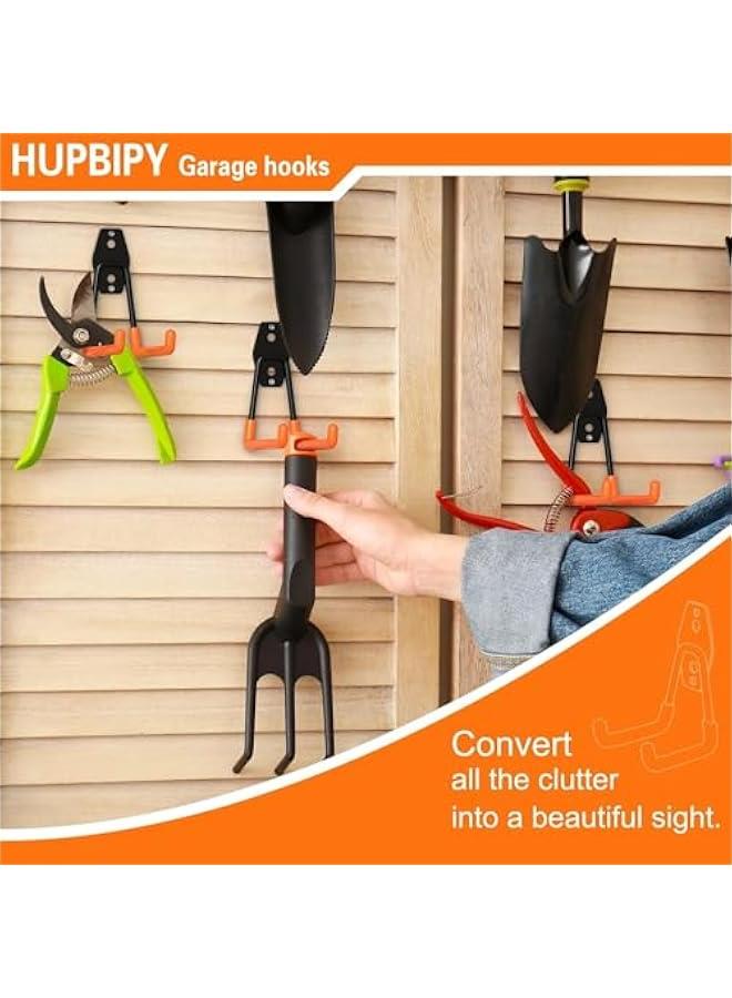 4 pcs Garage Hooks Heavy Duty,Utility Steel Garage Storage Hooks,Wall Mount Garage HangerOrganizer for Organizing Garden Lawn Tools,Ladders,Bulk Items,Bikes,Ropes and More Equipment - Image 4