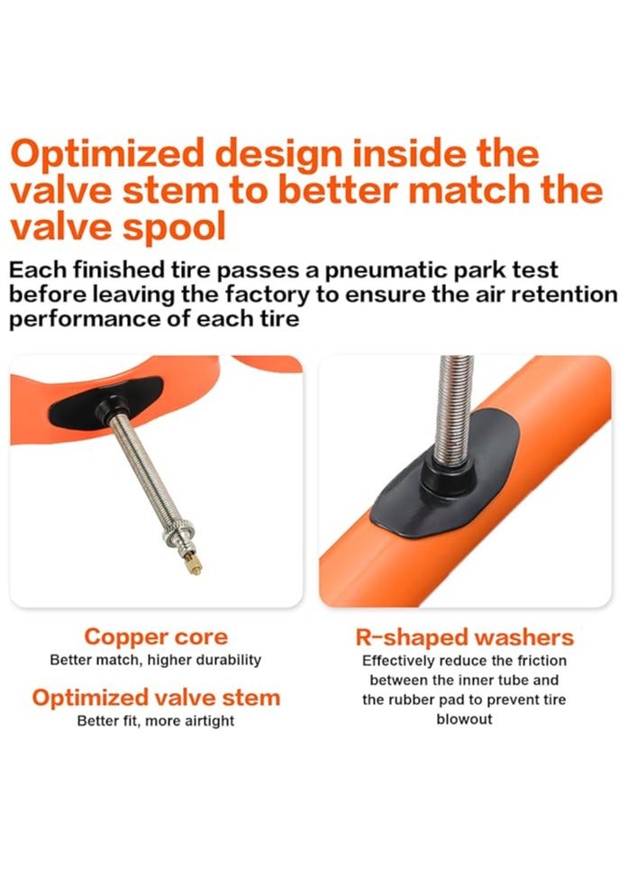 عام أنبوب داخلي للدراجة بوزن خفيف 700C من TPU - يتوافق مع إطارات الدراجات الهوائية 28 بوصة 700x18/23/25/28/30/32C مع صمام فرنسي بطول 65 مم. - Image 2