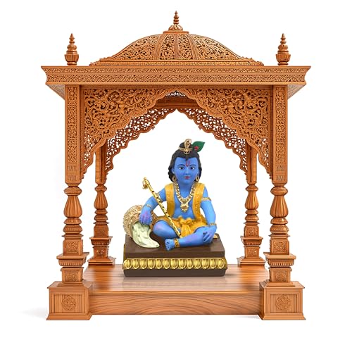BLADESMITH Bal Krishna Statue - Elegant Krishna Idol Small for Home Decor - Exquisite Krishna Idol Figurine for Spiritual Decor and Gift, Perfectly Crafted with Fine Details - Image 5