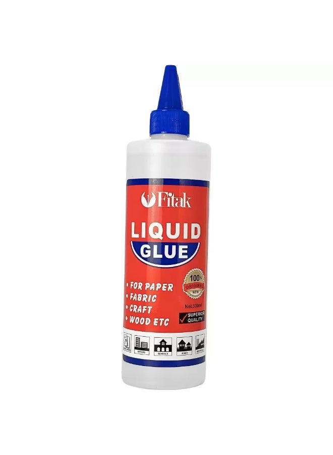 Fitak Multi-Purpose Clear Liquid Adhesive Glue- 500ml - Image 1