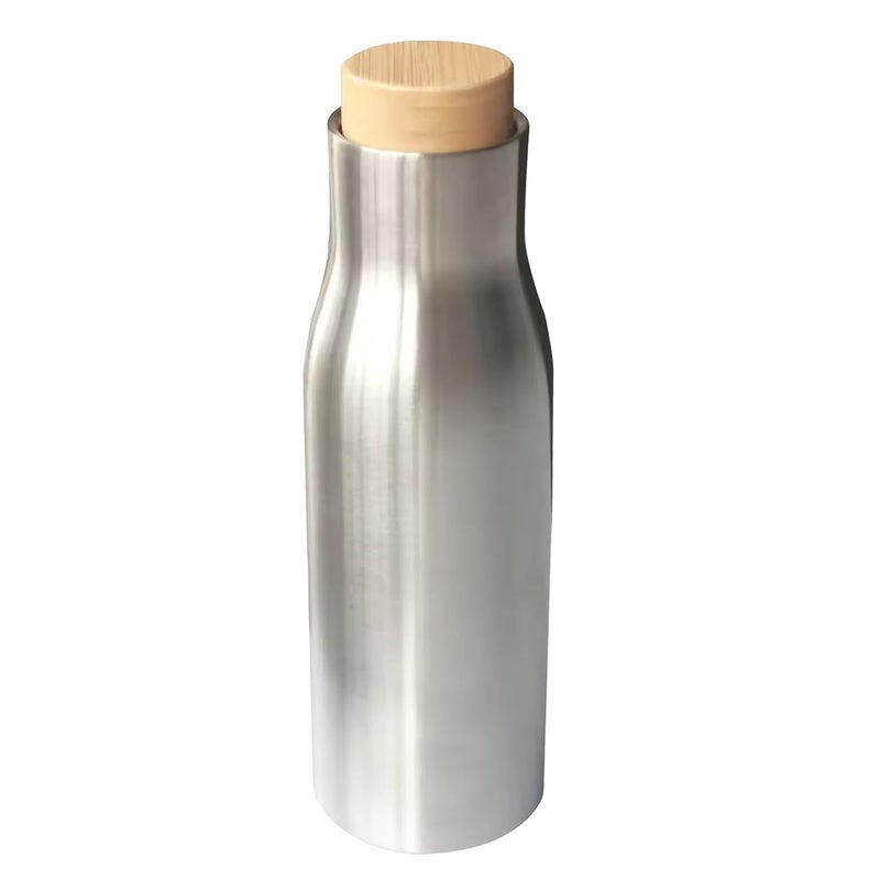 UMAI Insulated Stainless Steel Water Bottle with Bamboo Lid 500 Ml |Non-Toxic & BPA Free Water Bottle for Home Office Kids| Hot for 18 Hours,Cold for 24 Hours|Rust-Free & Leak-Proof Bottle - Image 2