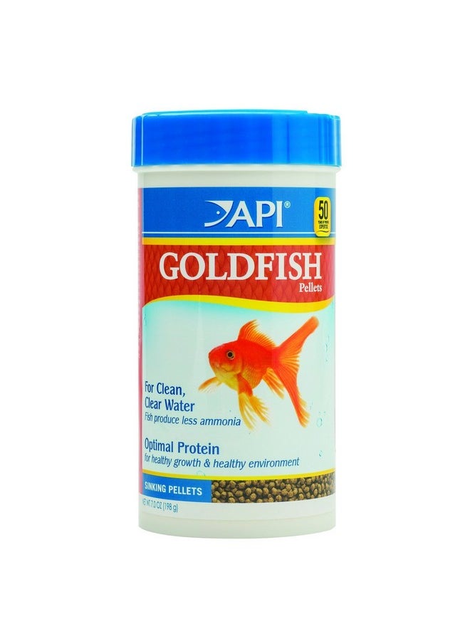 API API GOLDFISH PELLETS Fish Food 7-Ounce Container  - Image 1