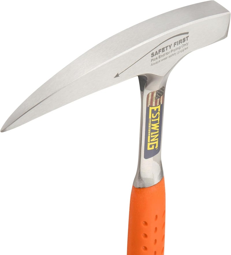 Estwing Rock Pick - 22 Oz Geology Hammer with Pointed Tip & Shock Reduction Grip - EO-22P - Image 3