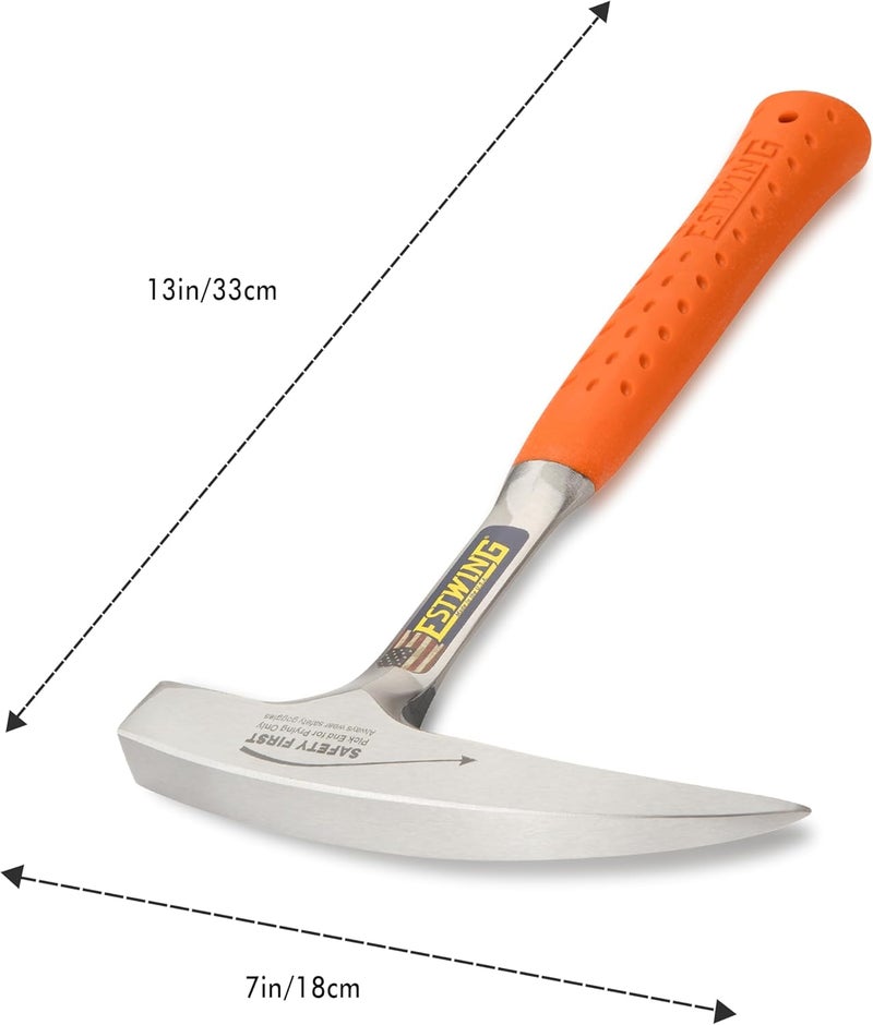 Estwing Rock Pick - 22 Oz Geology Hammer with Pointed Tip & Shock Reduction Grip - EO-22P - Image 2