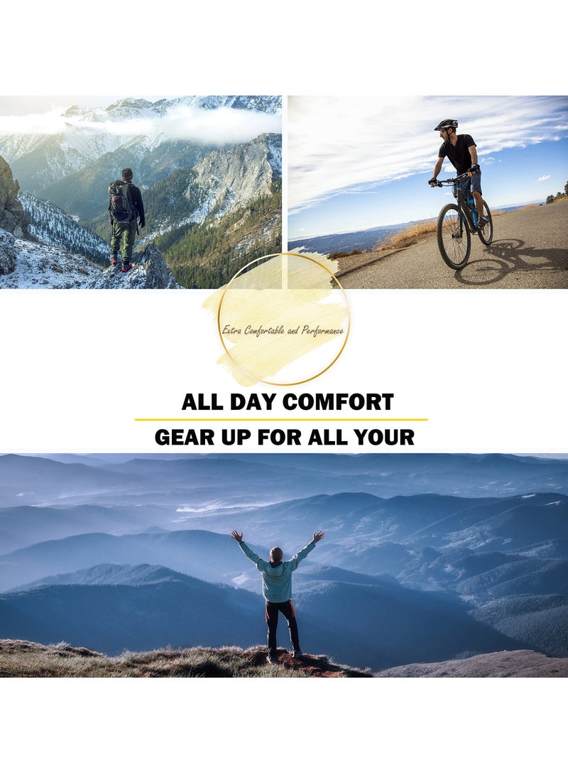 Suntown 2 Pairs of Merino Wool Socks, Breathable Warm Wool Socks for Men and Women, Middle Length Merino Wool Socks, Moisture Wicking Wool Socks for Hiking, Running, Skiing (Grey) - Image 4