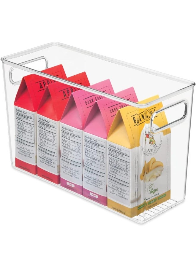 InterDesign iDesign Linus BPA-Free Plastic Deep Kitchen Storage Bin with Handles, Extra Large, Clear  - Image 1