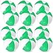 Chitidr 12 Pcs 16 Beach Ball PVC Inflatable Ball Bulk Blow up Pool Balls for Swimming Pool Summer Hawaiian Tropical Theme Party Favors Decorations Favors Supplies Green - Image 2