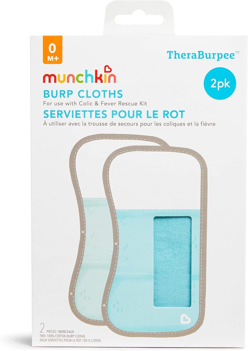 Munchkin TheraBurpee 2 Pack Burp Cloths - Image 1