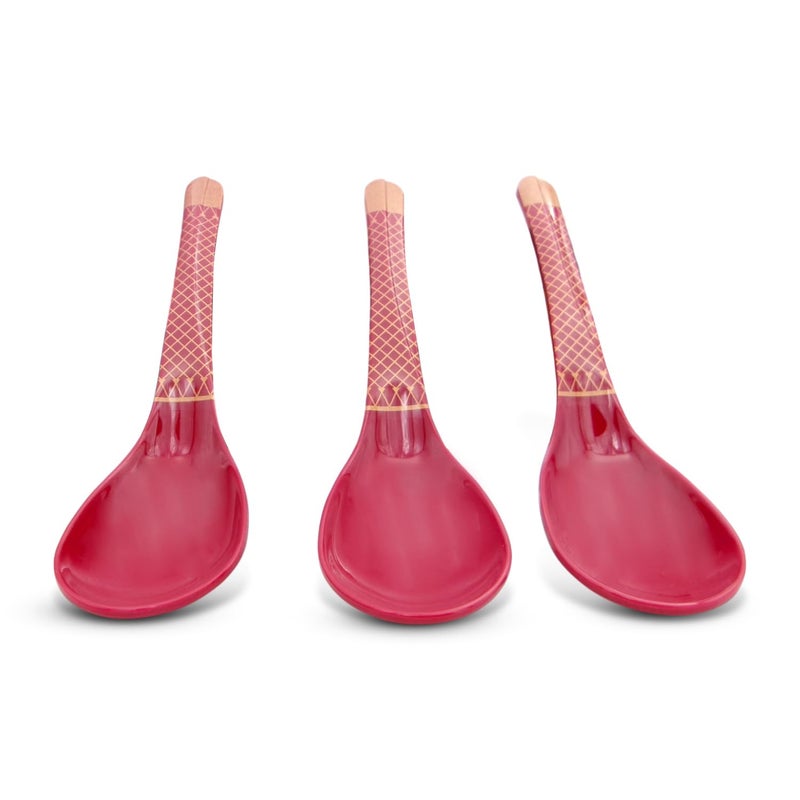 SUPERWARE | Food Grade Melamine | Dinner Set - Golden Glory Maroon (40 pcs.) | Dinnerware, Tableware, Stain Free, Glazed - Image 3