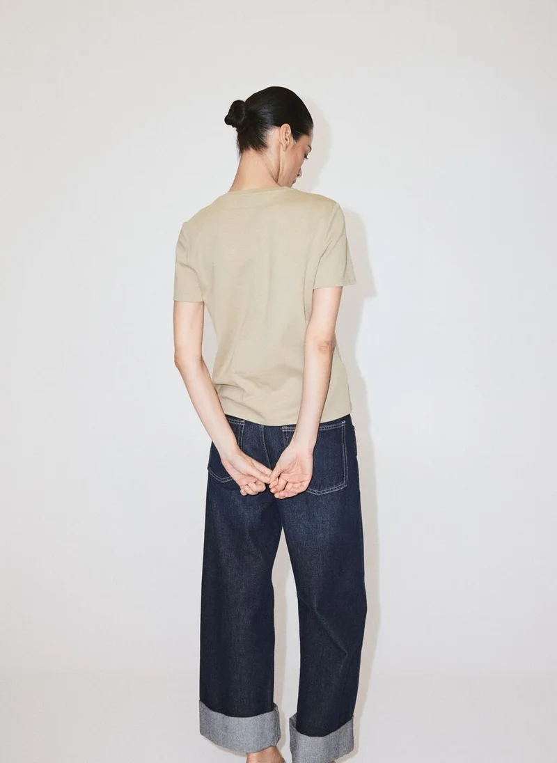 MANGO 100% Cotton T-Shirt