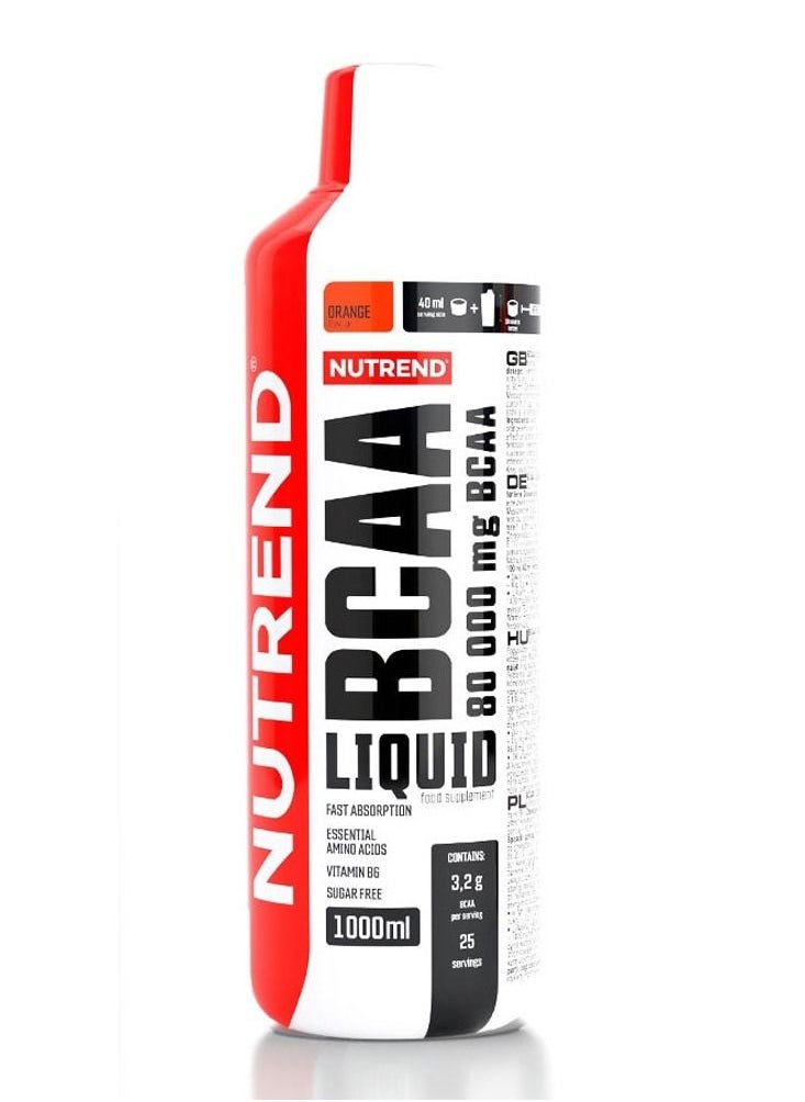NUTREND - BCAA Liquid 1000ML 80000mg Orange 25 - Image 1