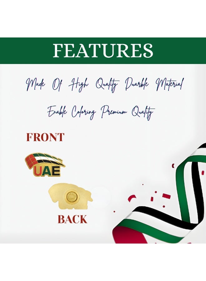 PRINTSHOP4ME UAE National Day Badges Lapel Pins For Celebrating UAE National Day Spirit Of Union Badges For Men,Women,Kids - Image 3