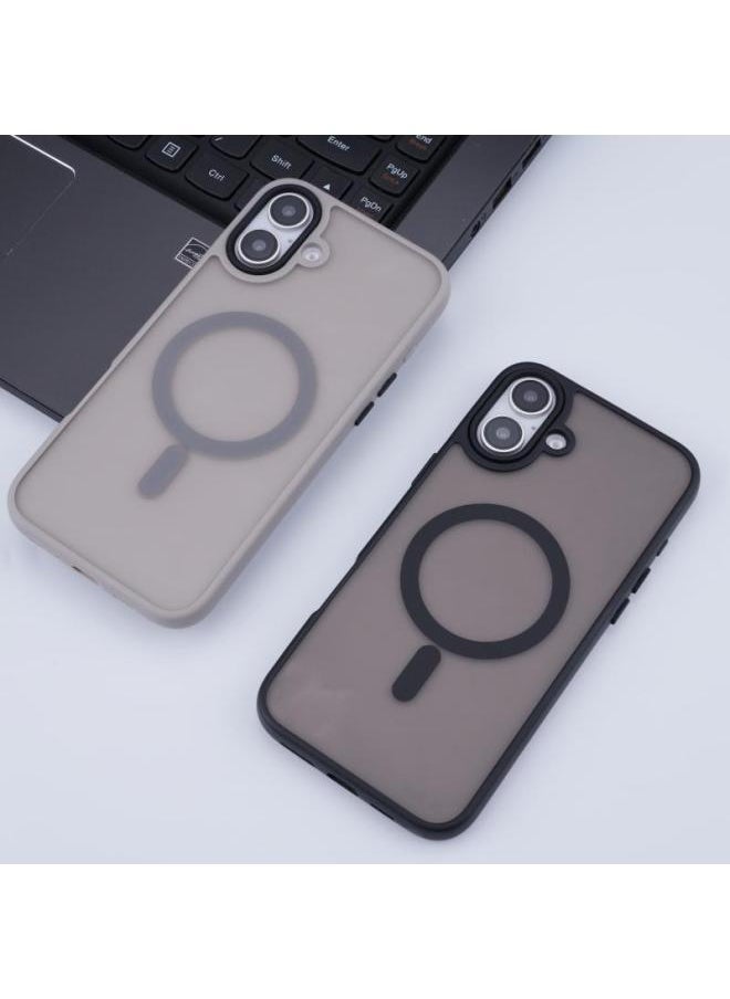 Generic - For Apple 16 Mobile Phone Case Magnetic Skin-absorbing Translucent IPhone15promax Soft Color Frosted 14plus-Color:Yuanfeng Blue-Applicable Models:iPhone14plus - Image 1