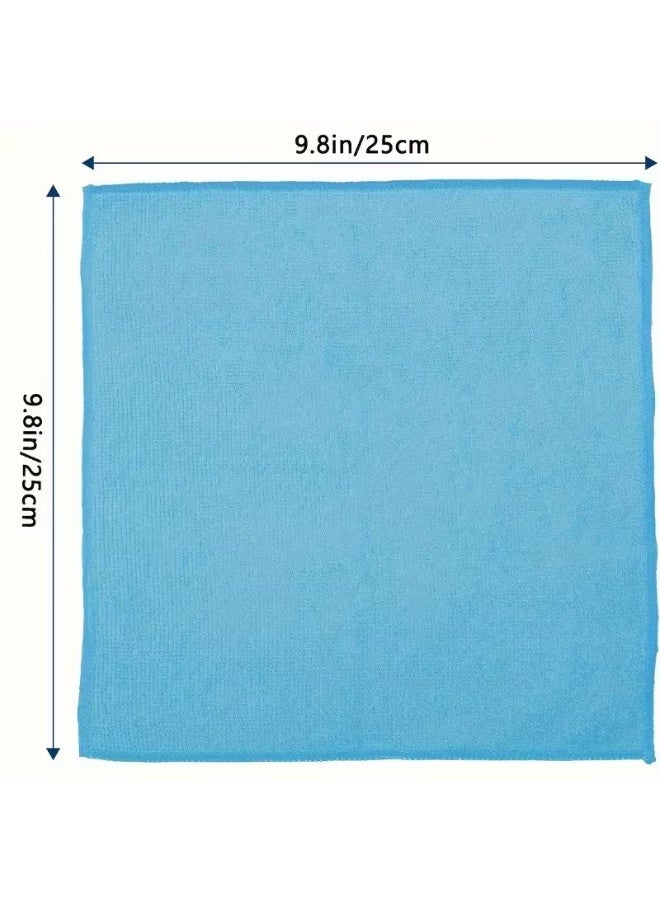 Pack of 10 Ultra-Fine Microfiber Cleaning Cloths, Super Absorbent & Streak-Free Reusable Towels for Car Wash, Kitchen, Bathroom & Home Cleaning, Lint-Free Multi Color (10) - Image 2