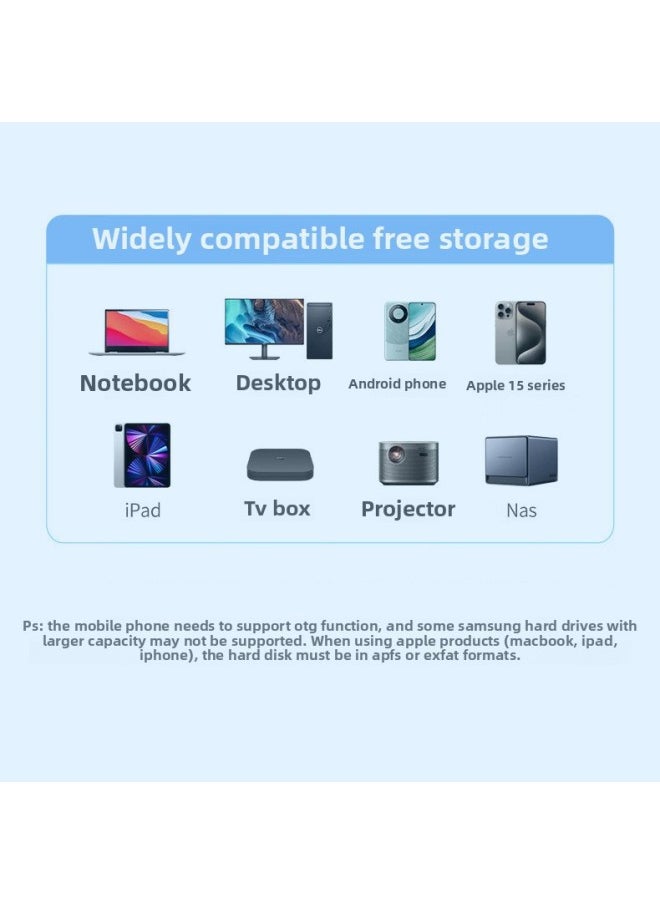 Generic M.2 SSD NVMe/SATA Dual Protocol Solid State Hard Disk Box Mobile Hard Disk Box Transfer Board Card RTL9210B-Color:SATA/NGFF Protocol With A- C Line  - Image 4