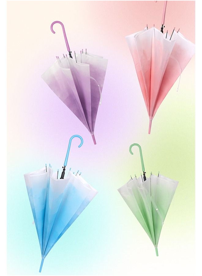 tornado gold - Cloud Gradient Umbrella Long Handle Folding Portable - Image 1