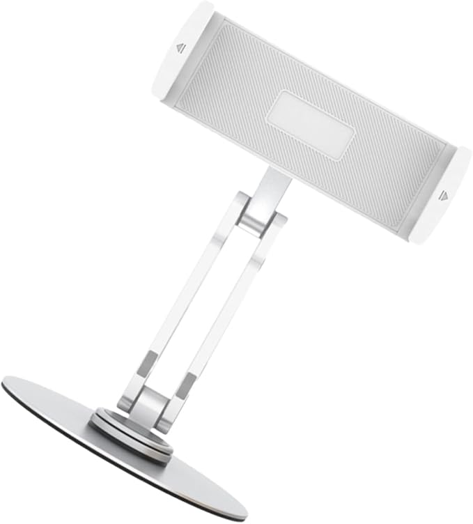 Foldable Tablet Stand Adjustable Holder For Desk Portable Design Silver - Image 1