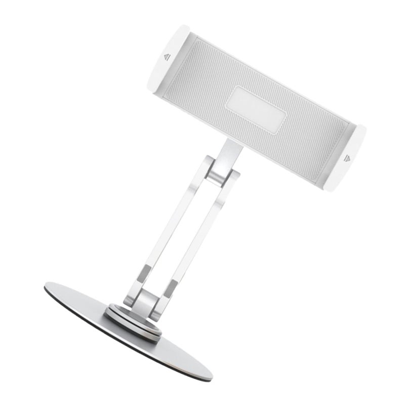 Foldable Tablet Stand Adjustable Holder For Desk Portable Design Silver - Image 2