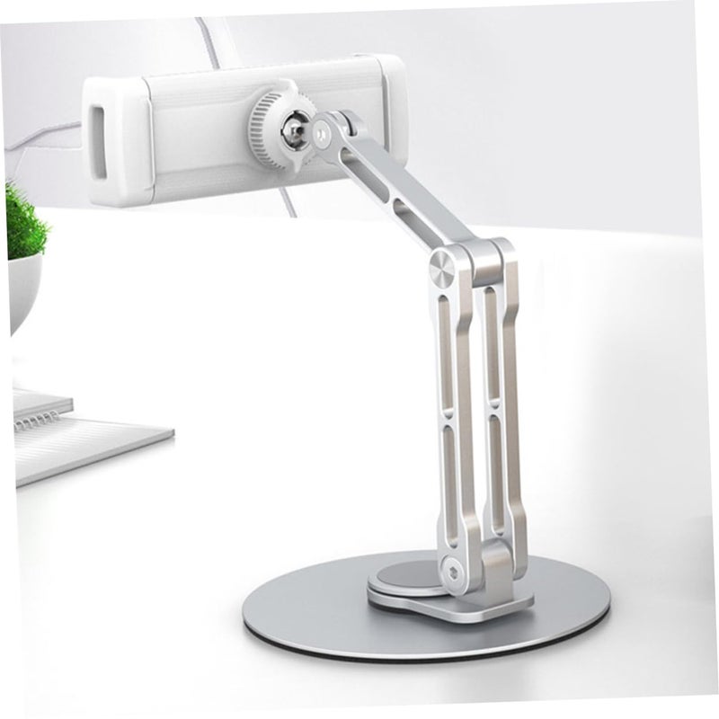 Foldable Tablet Stand Adjustable Holder For Desk Portable Design Silver - Image 5