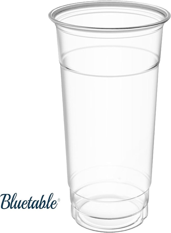 Bluetable Iced Coffee Cups 16 oz Bulk [500 Pack] Ultra Clear PET - 98 mm Lid – 3.9 Inch Lid, Plastic Disposable Cup 16oz Crystal Clear Cups for Boba Tea Cold Brew Cup [500 Pack/Case] - Image 4