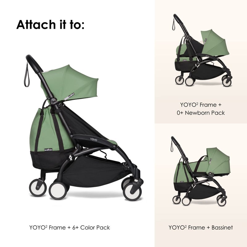 BABYZEN YOYO Bag, Peppermint - Provides Additional, Sturdy Storage on The YOYO2 Stroller - Includes Wheel Base & Hooks - Image 4