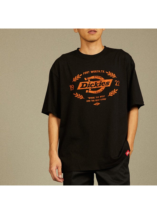 ديكيز Dickies رجالي طباعة حرف تي شيرت بأكمام قصيرة عصري Dk012598 أسود M - Image 2