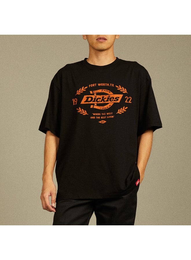 ديكيز Dickies رجالي طباعة حرف تي شيرت بأكمام قصيرة عصري Dk012598 أسود M - Image 3