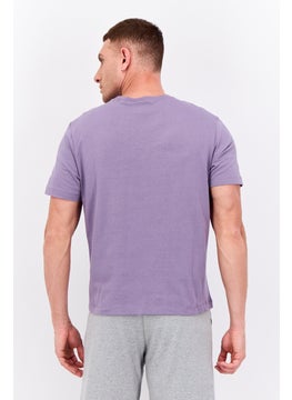 Champion Men Sportswear Fit Brand Logo Outdoor T-Shirt, Lavender  - Image 3