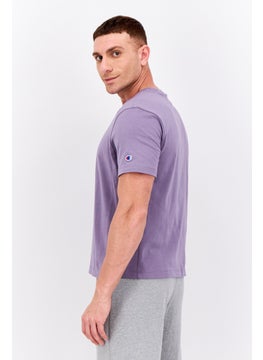 Champion Men Sportswear Fit Brand Logo Outdoor T-Shirt, Lavender  - Image 2