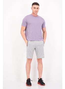 Champion Men Sportswear Fit Brand Logo Outdoor T-Shirt, Lavender  - Image 4