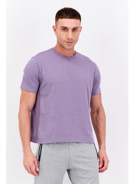Champion Men Sportswear Fit Brand Logo Outdoor T-Shirt, Lavender  - Image 1