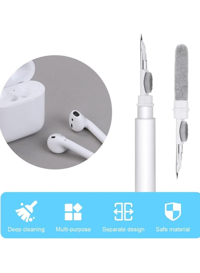 Bluetooth Earbuds Cleaning Pen, 3 in 1 Multifunction Cleaner Kit with Soft Brush for Wireless Earphones Bluetooth Headphones Charging Box Accessories, Computer, Keyboard, Camera  - Image 1