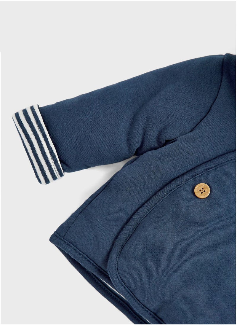 mothercare Navy Wadded Jacket  - Image 4