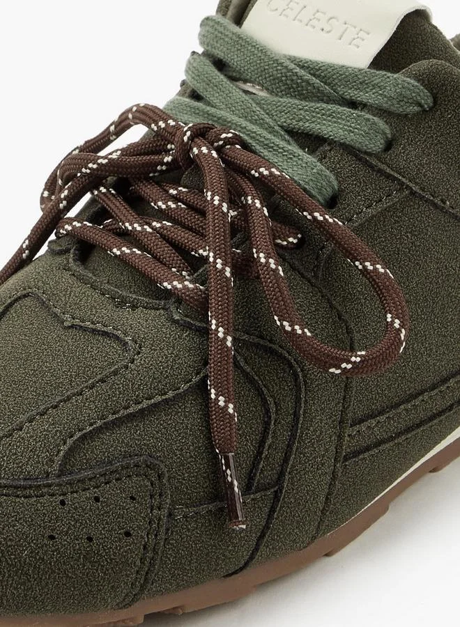 Celeste GREEN Women Lace-Up Ankle Sneakers for Women | Best Price UAE